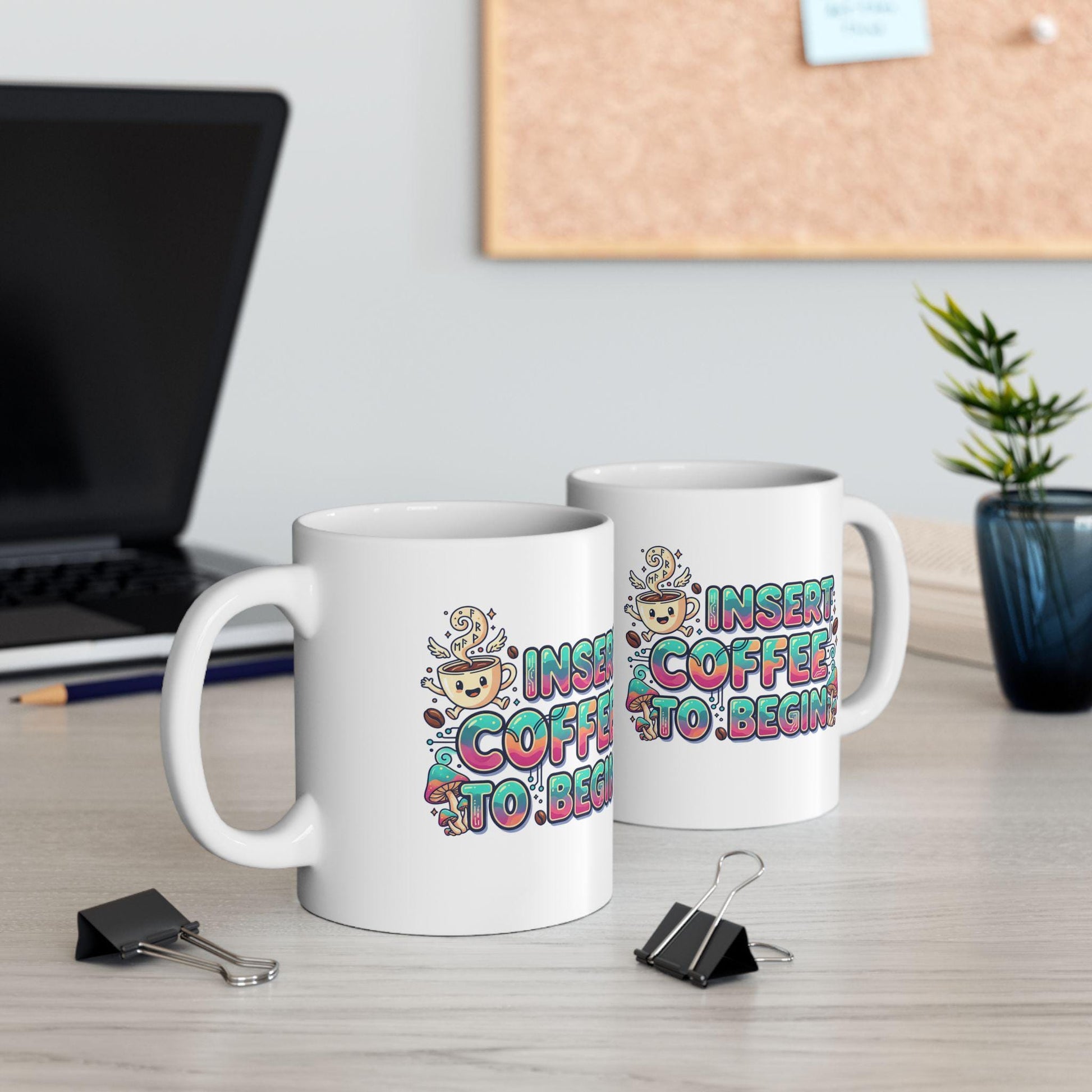 I Need Coffee Coffee Mug | Cute Doodle Coffee Cup, 11oz 15oz