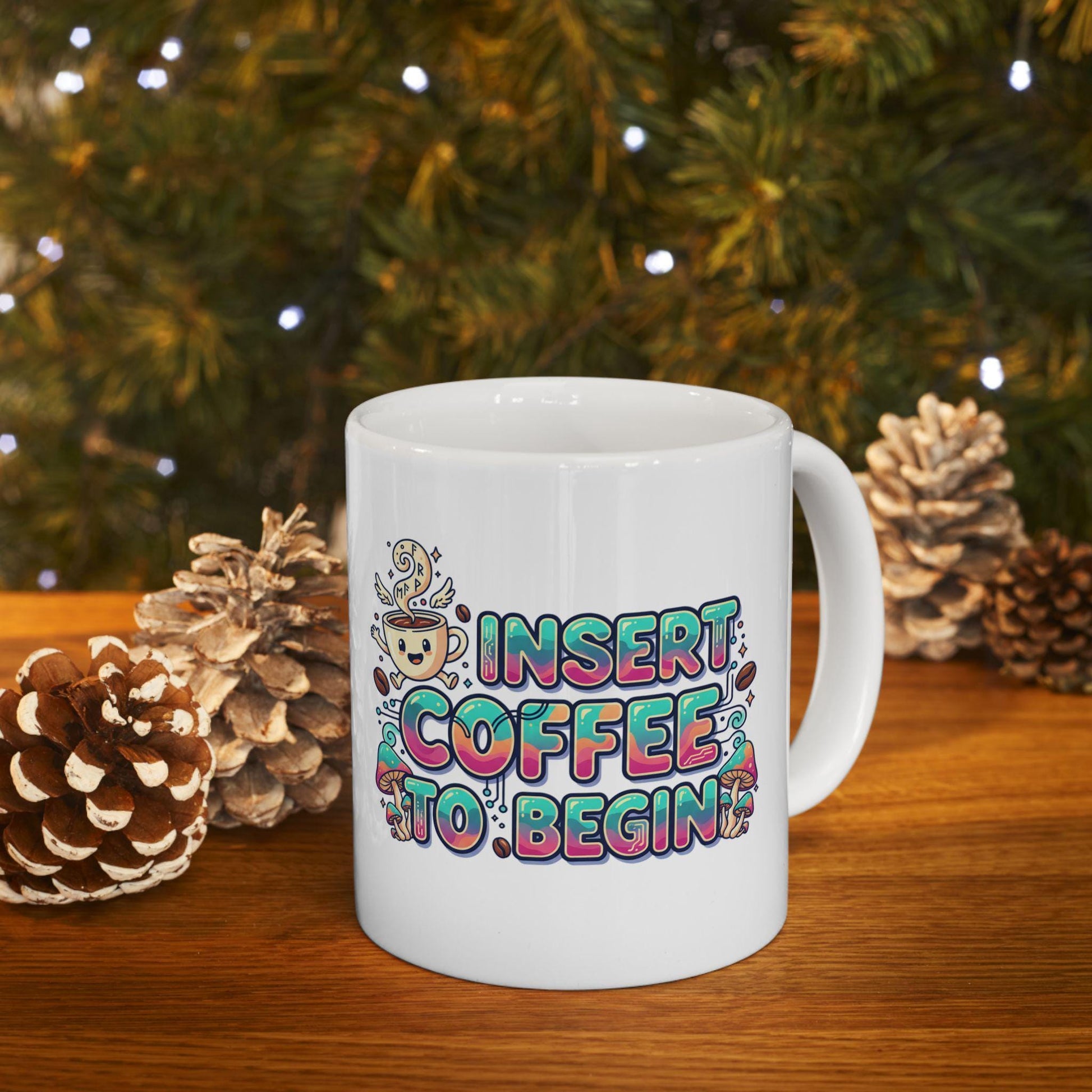 I Need Coffee Coffee Mug | Cute Doodle Coffee Cup, 11oz 15oz