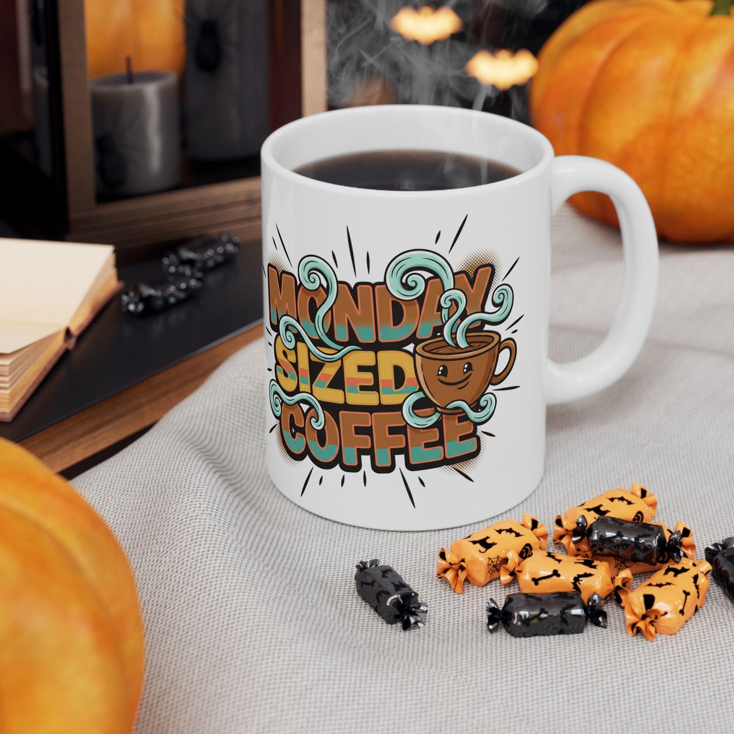 Missed Sleep Coffee Mug | Cute Retro Coffee Cup Illustration