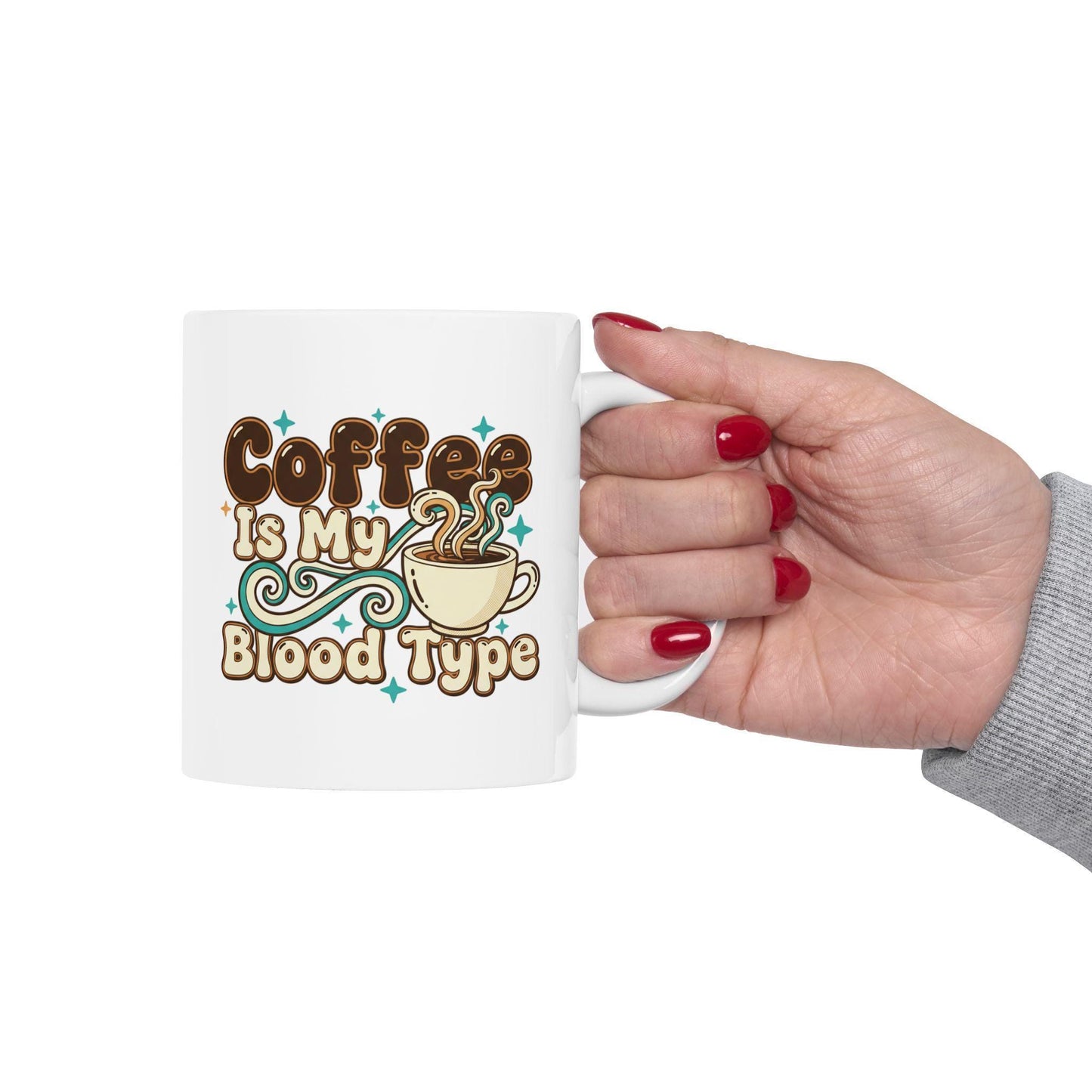 Coffee Is My Love Language Mug | Cute Coffee Cup Illustration