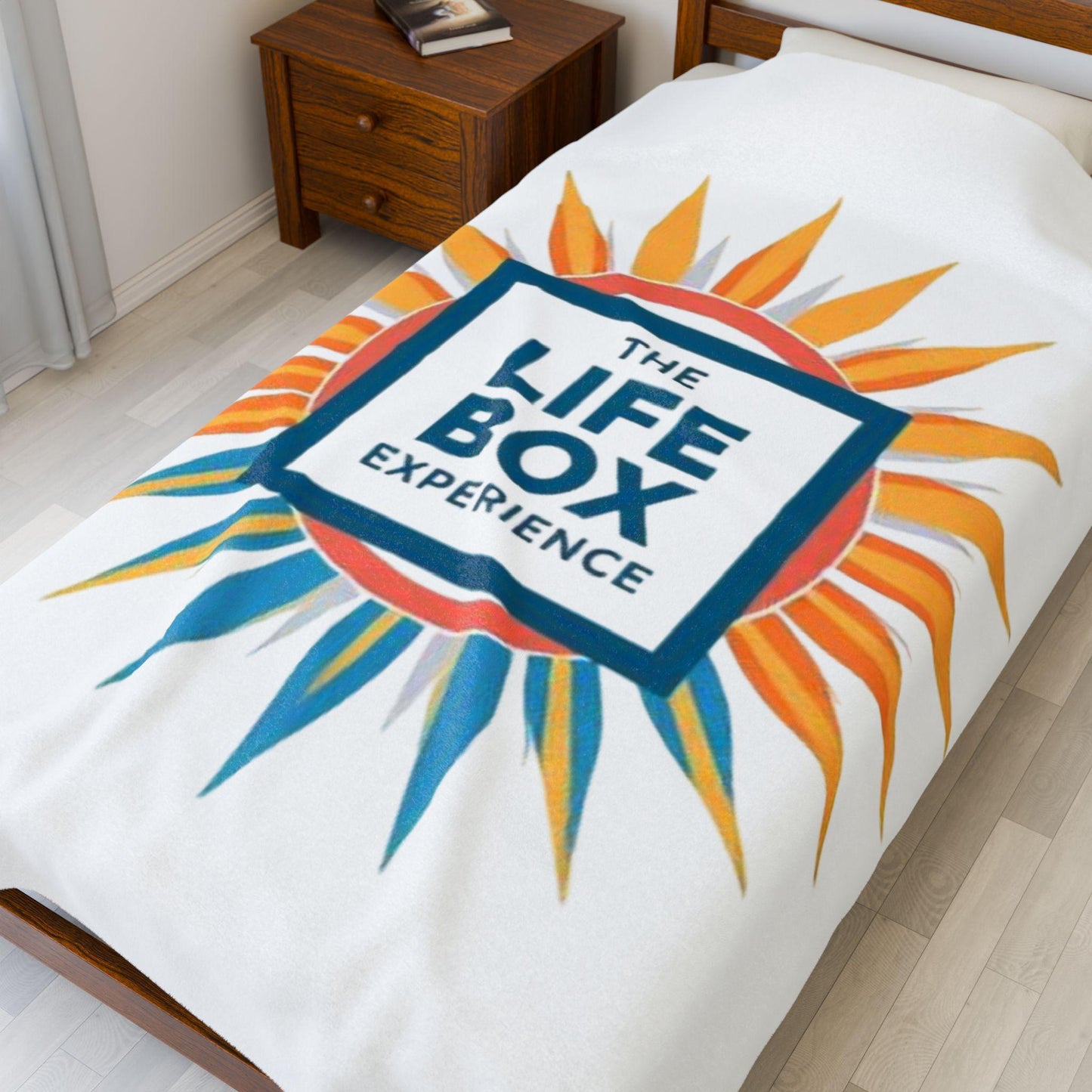 Velveteen Plush Blanket, The LifeBox Experience, Soft Throw Blanket for Cozy Nights